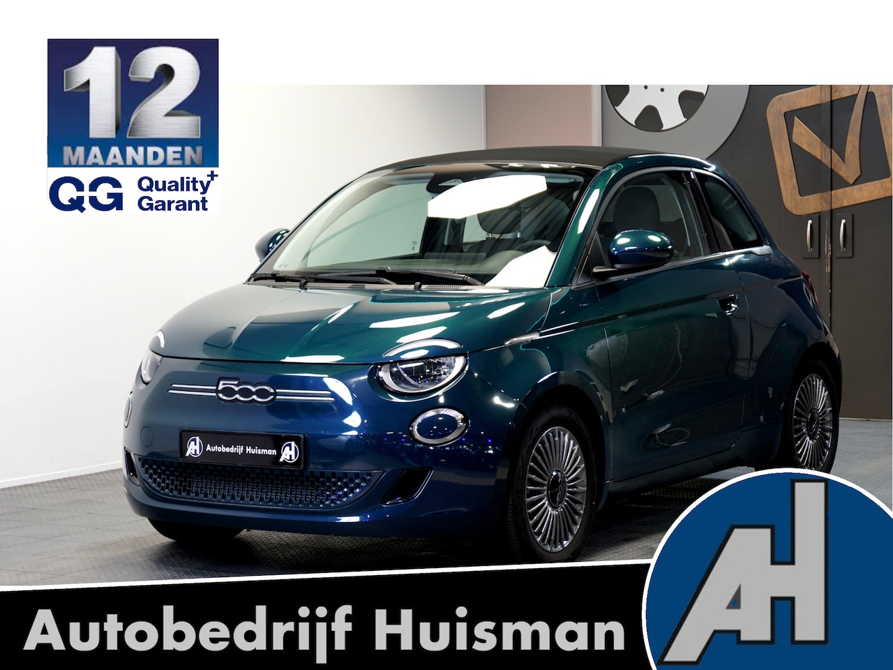 Fiat 500 C - Icon 42 kWh CABRIODAK ELEKTRISCH + NAVI KLEUR + CLIMA + CRUISE + LANE ASSIST + NAVI GROOT - AutoWereld.nl