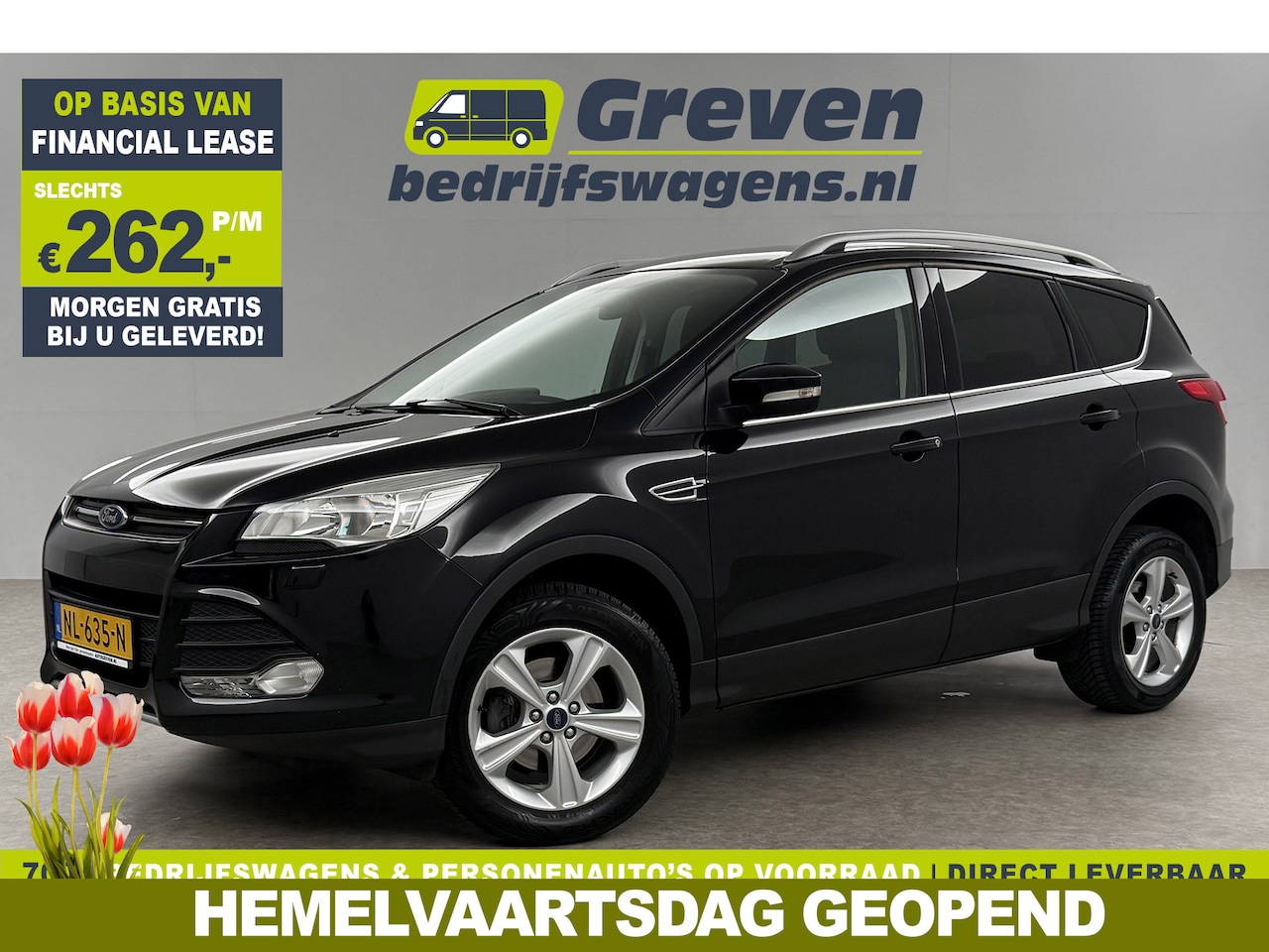 Ford Kuga - 1.5 Titanium 150PK Clima Trekhaak Navigatie PDC 17"LMV Stoelverwarming - AutoWereld.nl