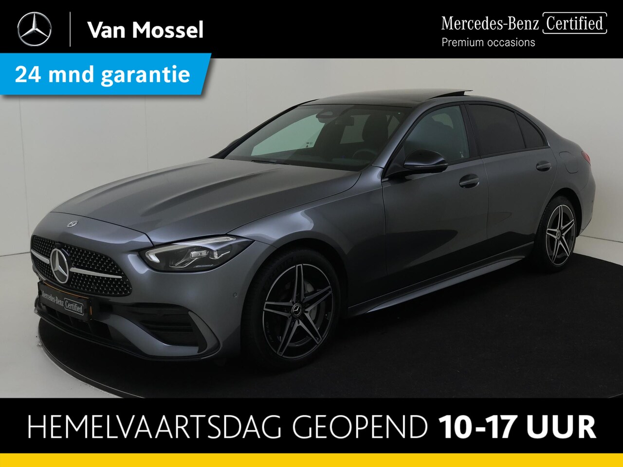 Mercedes-Benz C-klasse - 300 e AMG Line / Stoelverwarming / Achteruitrijcamera / Panorama-schuifdak / Night-Pakket - AutoWereld.nl