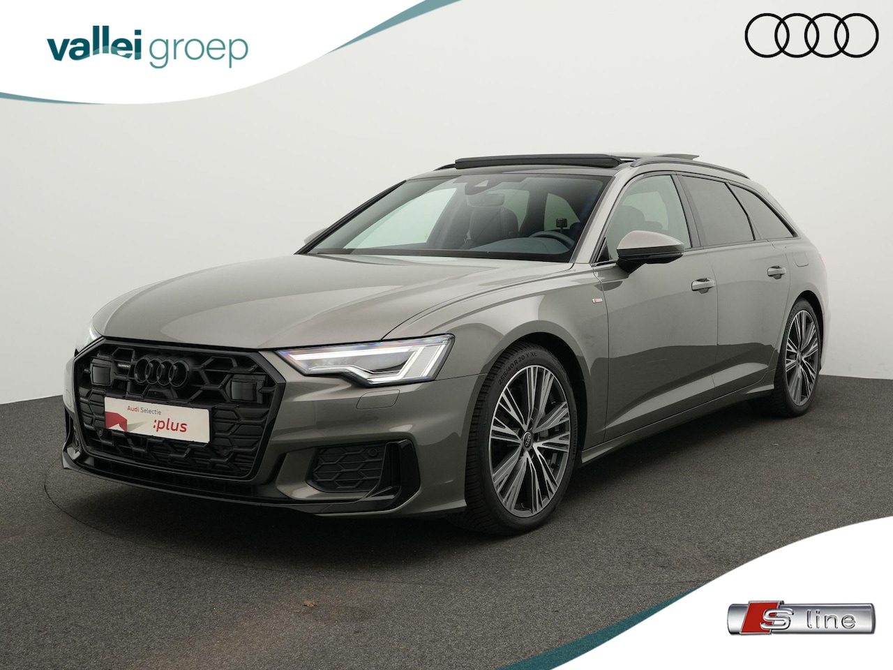 Audi A6 Avant - S edition 50 TFSI e 299 pk S-tronic quattro | Panoramadak | Trekhaak | Stoelverwarming | S - AutoWereld.nl
