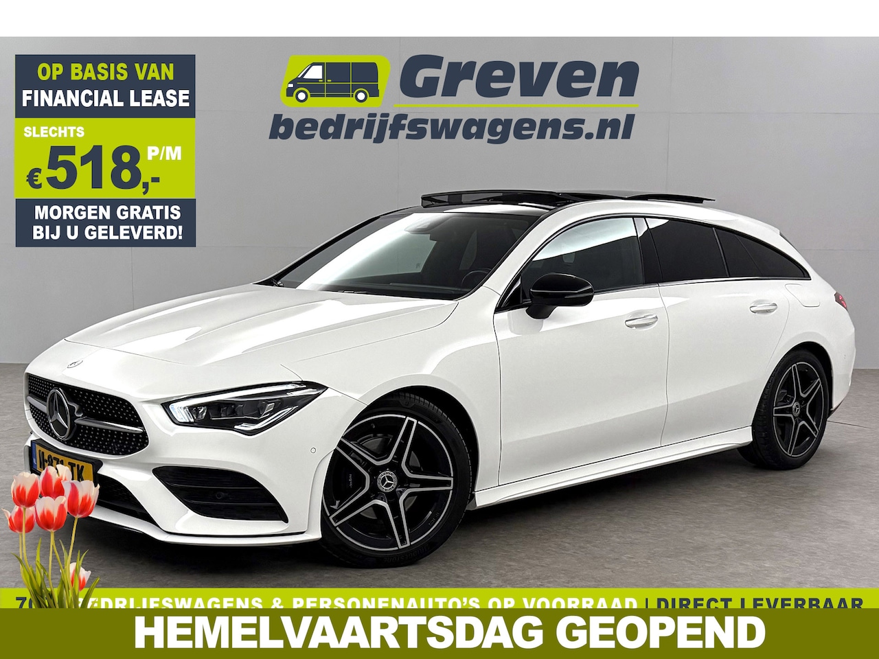 Mercedes-Benz CLA-Klasse - 180 AMG Pano Sfeer LED Virtual Camera Clima Carplay Cruise Navi 18"LMV PDC Stoelverw. - AutoWereld.nl