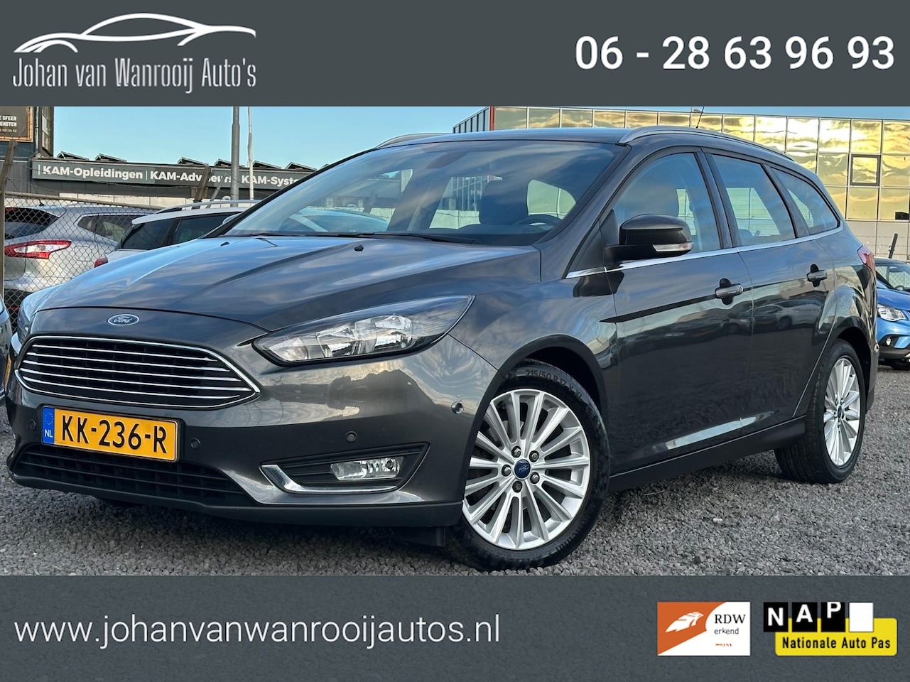 Ford Focus Wagon - 1.0 Titanium/NAVI/CAMERA/NW APK - AutoWereld.nl