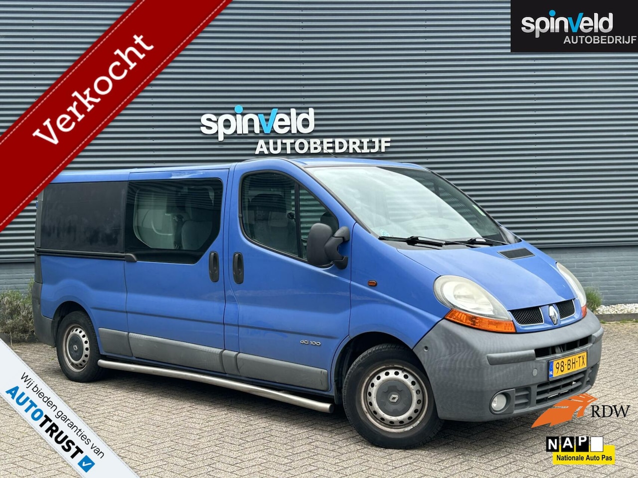 Renault Trafic - bestel 1.9 dCi L2H1 DC BJ`03 MARGE Airco 5 PERS. - AutoWereld.nl