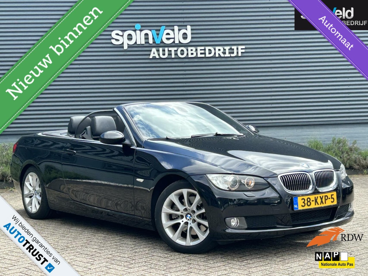 BMW 3-serie Cabrio - 325i BJ`09 AUT Navi Leder Trekhaak Elekpakket - AutoWereld.nl