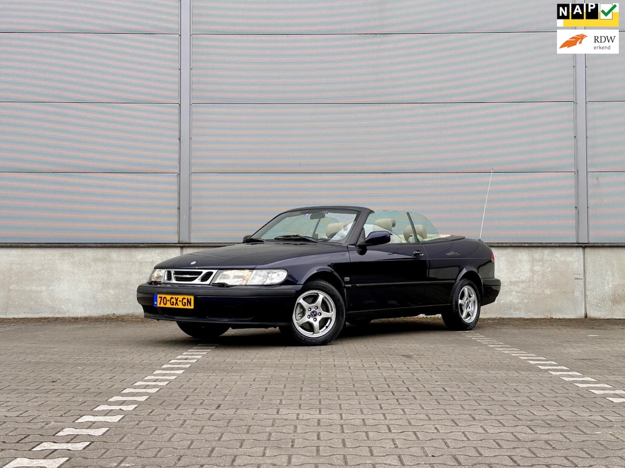 Saab 9-3 Cabrio - 2.0t S Luxury|automaat|leer|airco|elekt kap |trekhaak - AutoWereld.nl