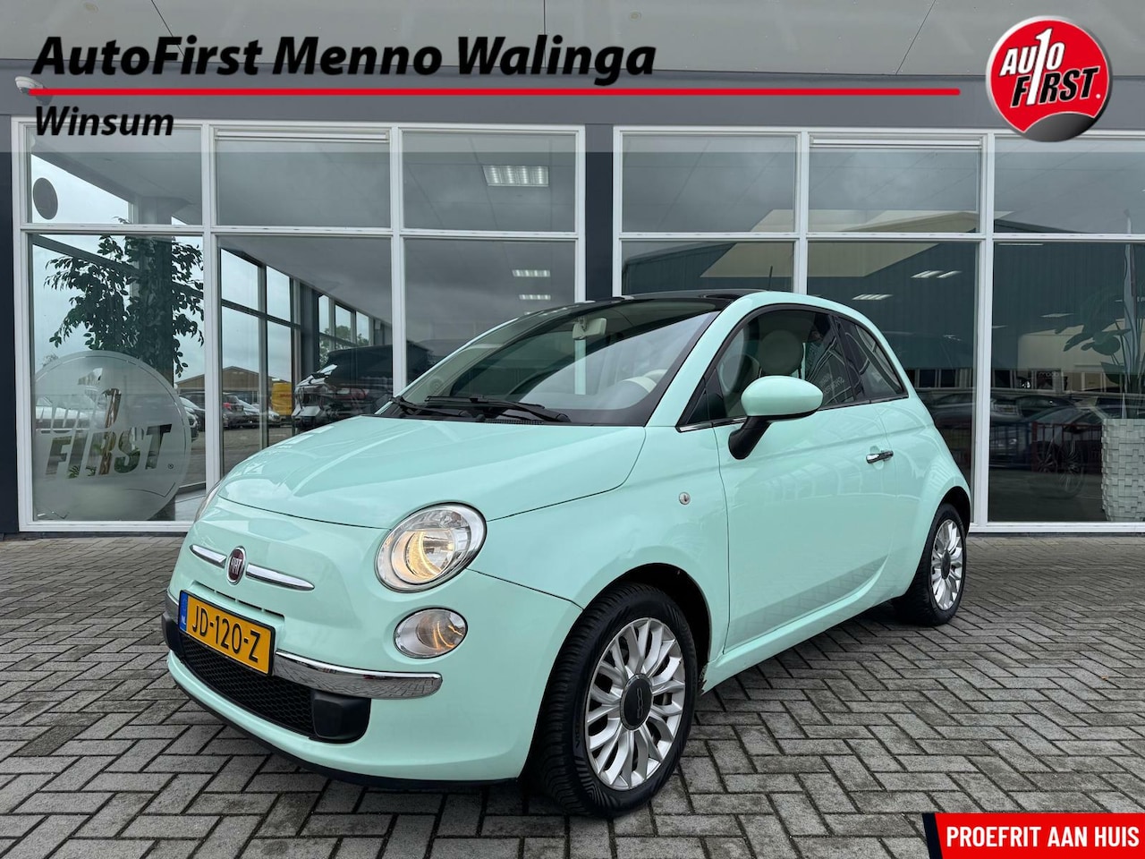 Fiat 500 - 1.2 Lounge|Airco|Panorama| - AutoWereld.nl