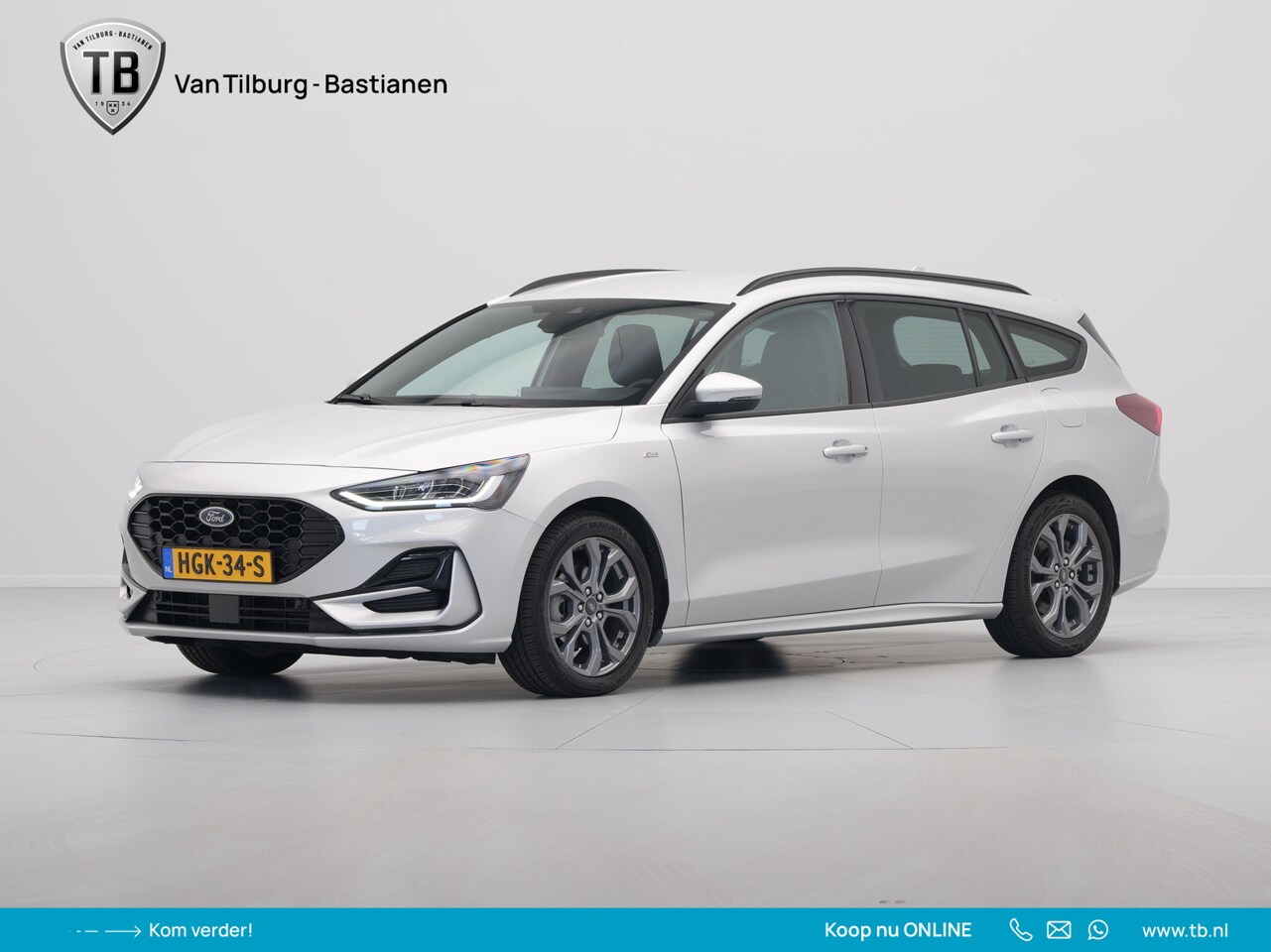 Ford Focus Wagon - 1.0 EcoBoost Hybrid 125pk ST line Navigatie Camera Cruise LM velgen 29 - AutoWereld.nl
