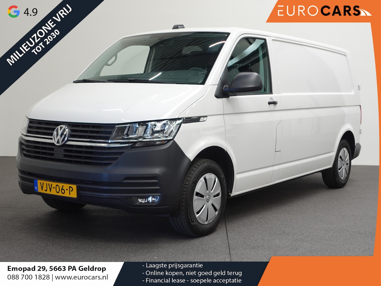 Volkswagen Transporter - 2.0 TDI L2H1 102pk Airco Cruisecontrol Navigatie Apple Carplay parkeersensoren - AutoWereld.nl