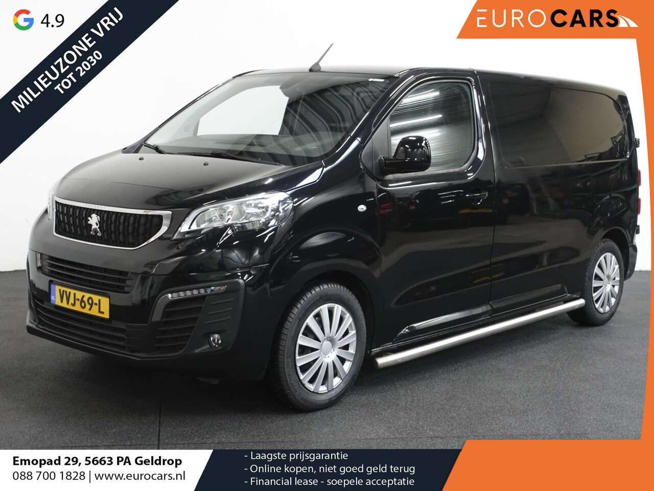 Peugeot Expert - 120PK L2 Navigatie Cruise Control Parkeersensoren Airco Trekhaak Sidebars - AutoWereld.nl