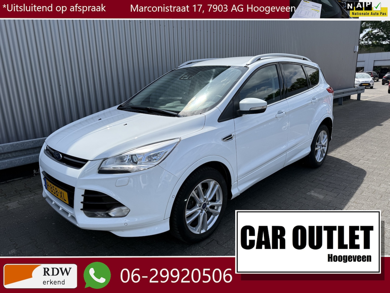 Ford Kuga - 1.5 Titanium H/Leer, Clima, LM LED Nw APK --Inruil Mogelijk-- - AutoWereld.nl
