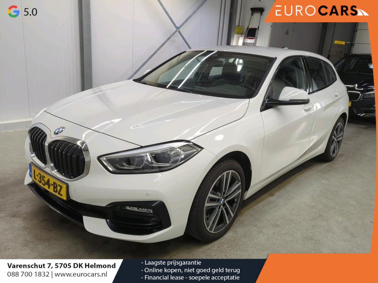 BMW 1-serie - 118i Business Edition Plus Climate control Naviatie Cruise control LED Parkeersensor achte - AutoWereld.nl