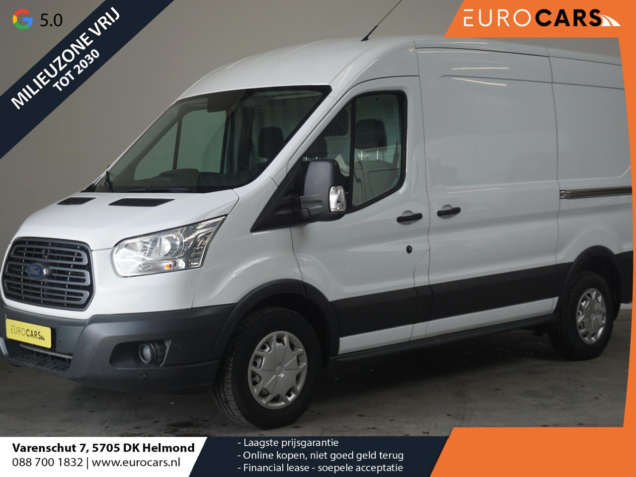 Ford Transit - 170PK Automaat Euro6 Trend 2x Schuifdeur L2H2 Airco Parkeersensoren Trekhaak Cruise Contro - AutoWereld.nl