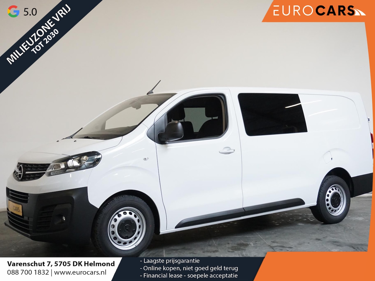Opel Vivaro - 145pk Automaat Dubbele Cabine L3H1 Navigatie Apple Carplay Cruise control Trekhaak - AutoWereld.nl
