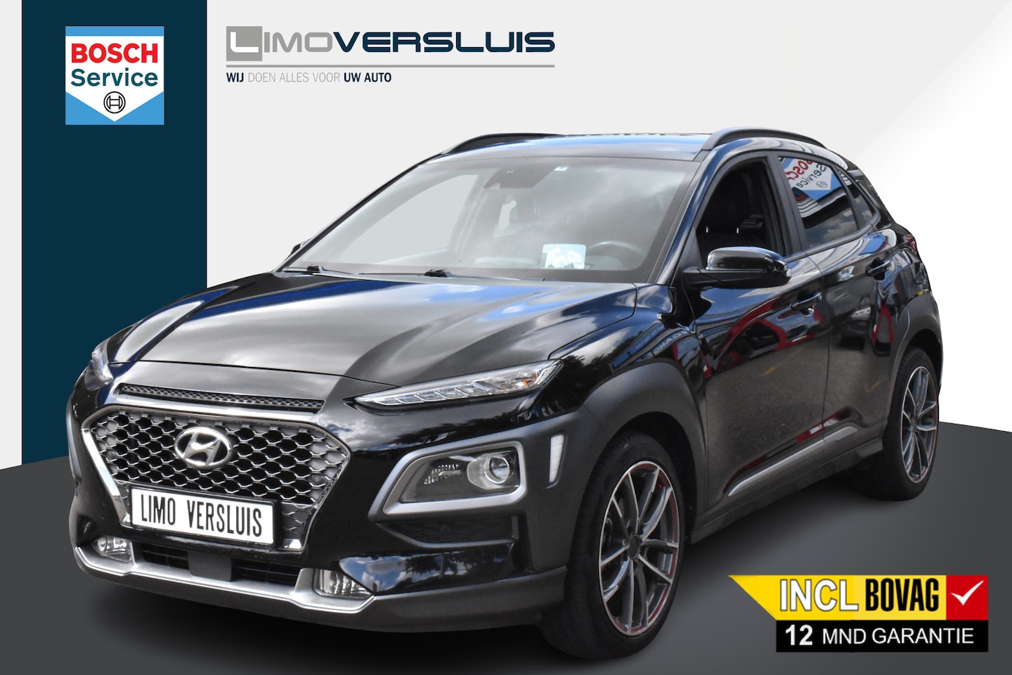 Hyundai Kona - 1.0 T-GDI Premium | Leder | Head up | Stuur/Stoelverwarming | Navi | 12 mnd BOVAG garantie - AutoWereld.nl