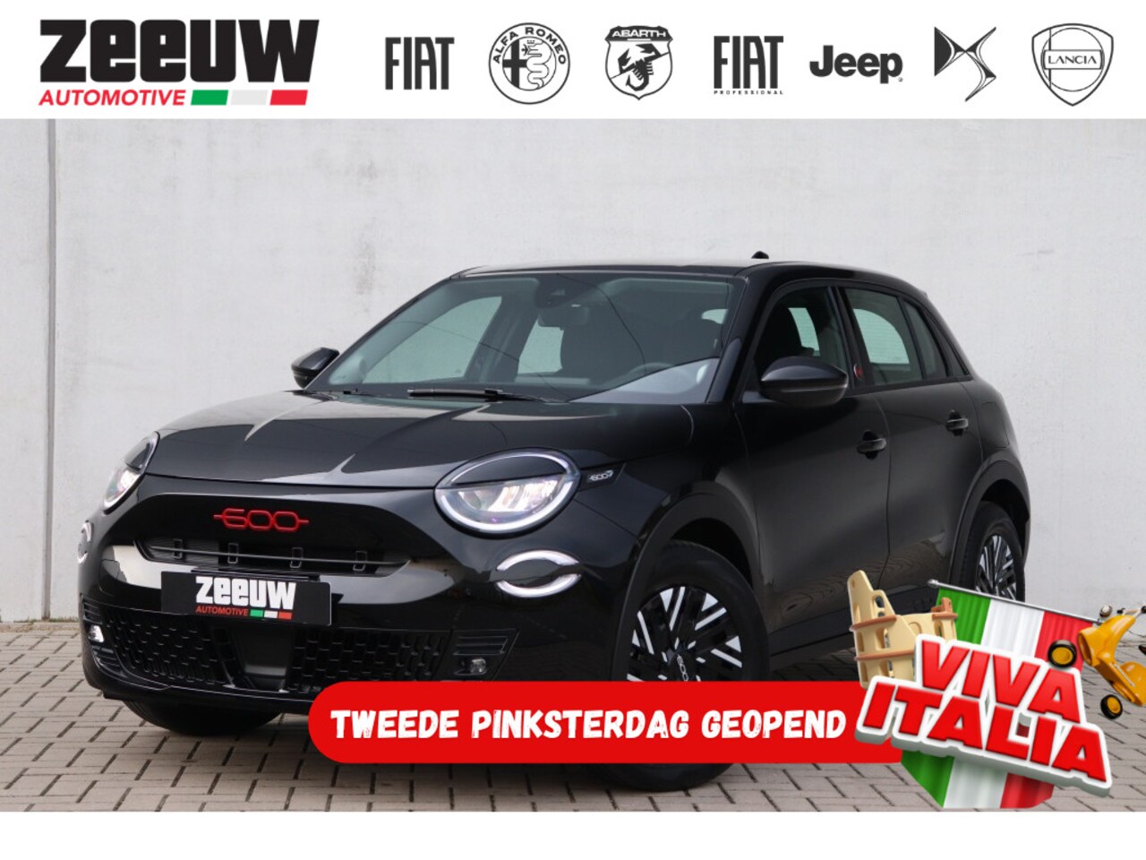 Fiat 600e - RED 54 kWh | Carplay | Clima | Cruise | Direct Leverbaar - AutoWereld.nl