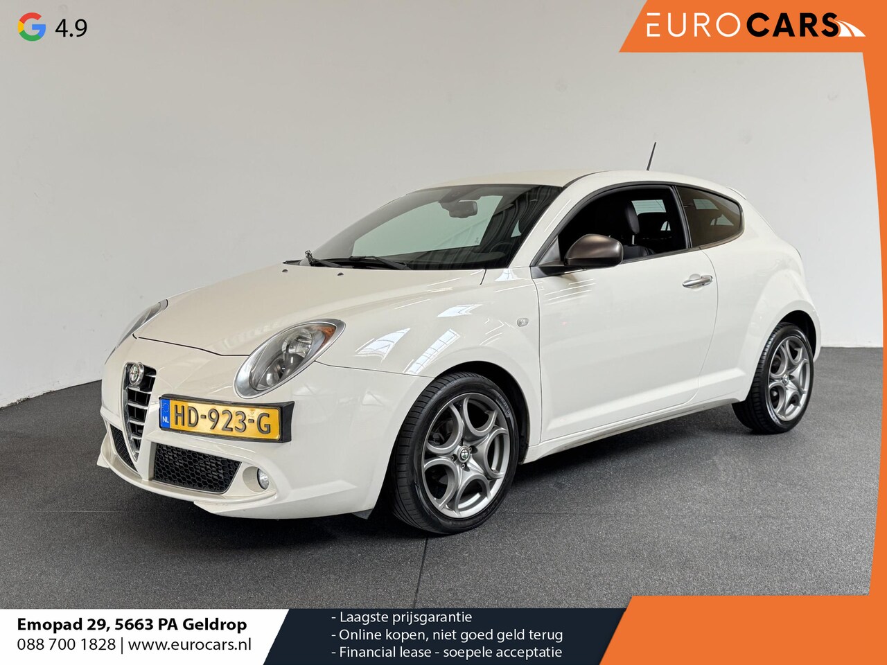 Alfa Romeo MiTo - 0.9 TwinAir Racer Navigatie Climate Control Licht Metalen Velgen - AutoWereld.nl