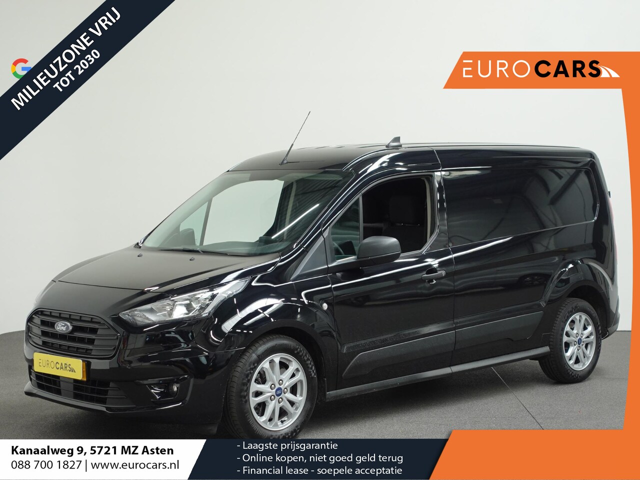 Ford Transit Connect - 1.5 EcoBlue L2 Trend Automaat Navigatie Airco Parkeersensoren Cruise Control 3Zits Camera - AutoWereld.nl