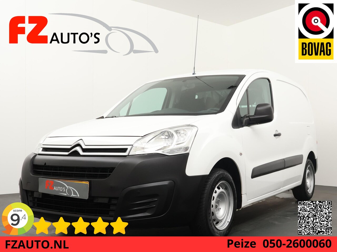 Citroën Berlingo - 1.6 BlueHDI 75 Club - Airconditioning - Cruise Control - Achterdeuren met ruit - AutoWereld.nl