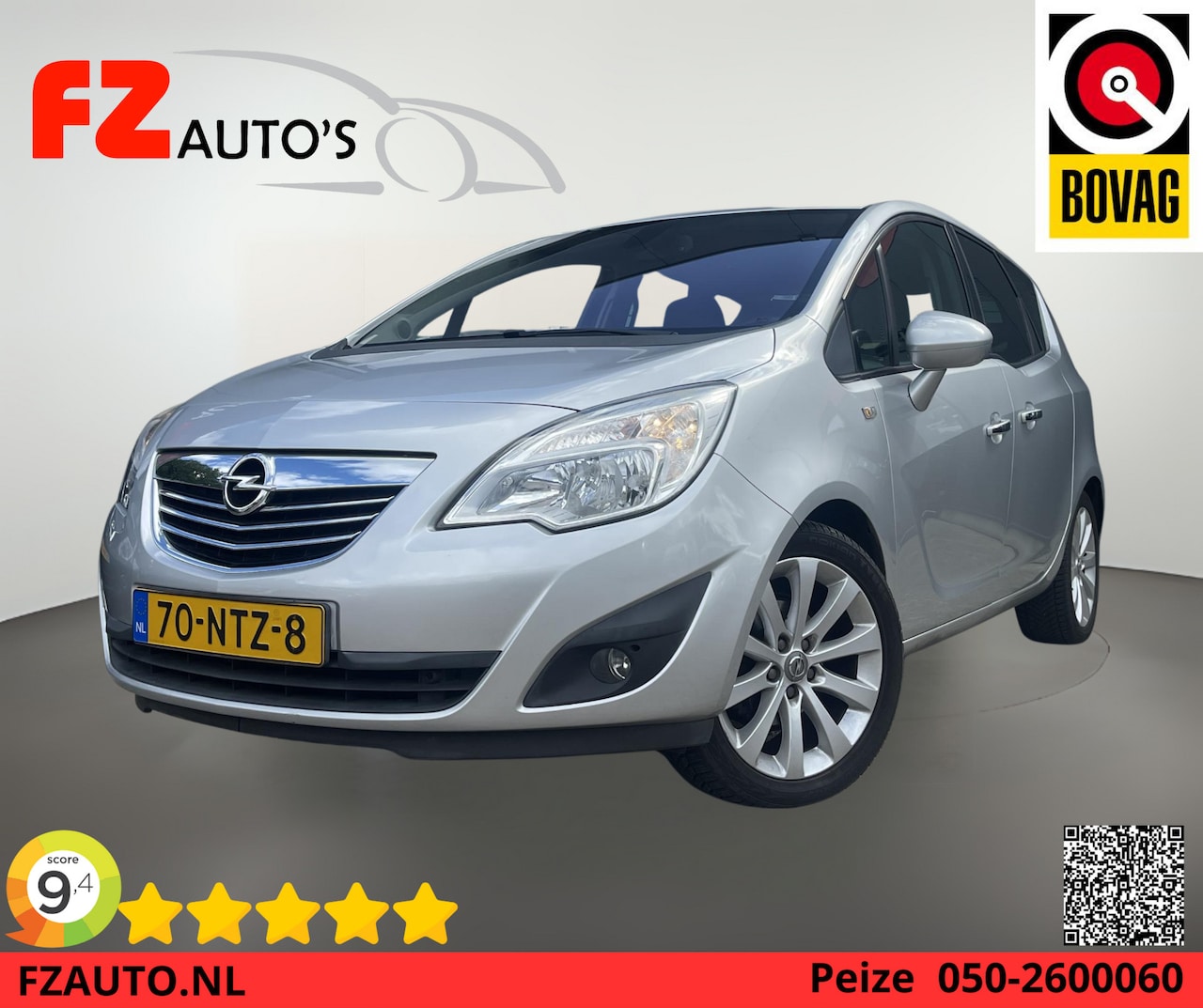Opel Meriva - 1.4 Turbo Cosmo - Uitstekend onderhouden - Climate Control - Fietsendrager in achterbumper - AutoWereld.nl