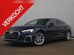 Audi A5 Sportback - 35 TDI S-Line edition Automaat Navarra Blue Full LED Wegklapbare Trekhaak Virtual Cockpit