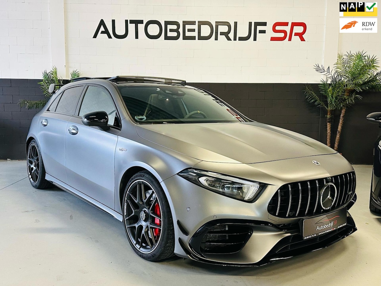 Mercedes-Benz A-klasse - AMG A45S A45 A 45 Panorama! Head up! Schaalstoelen! Burmester! 360Camera! Volste uitvoerin - AutoWereld.nl
