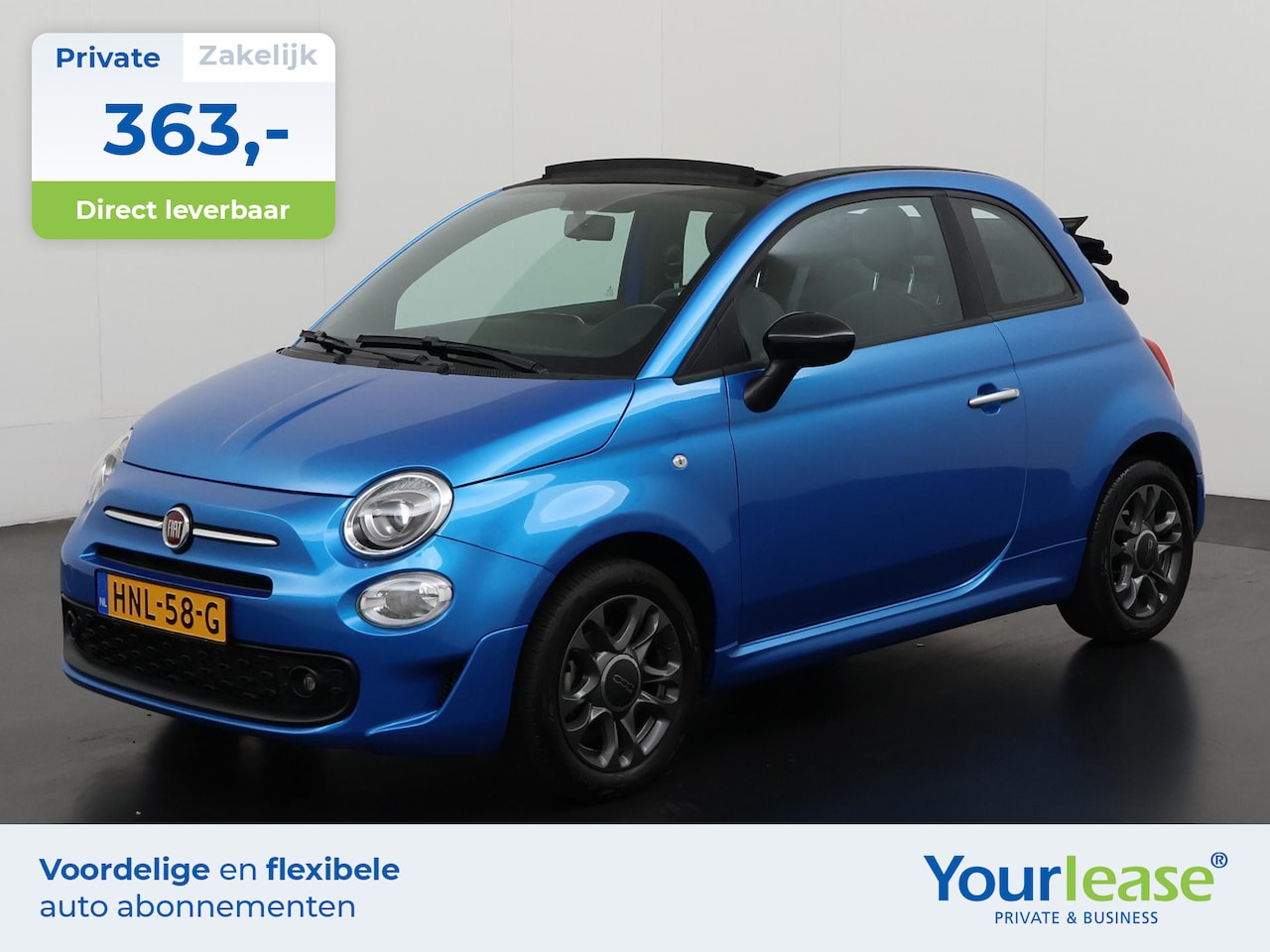 Fiat 500 C - 1.0 Hybrid Sport | All-in 363,- Private Lease | Zondag Open! - AutoWereld.nl