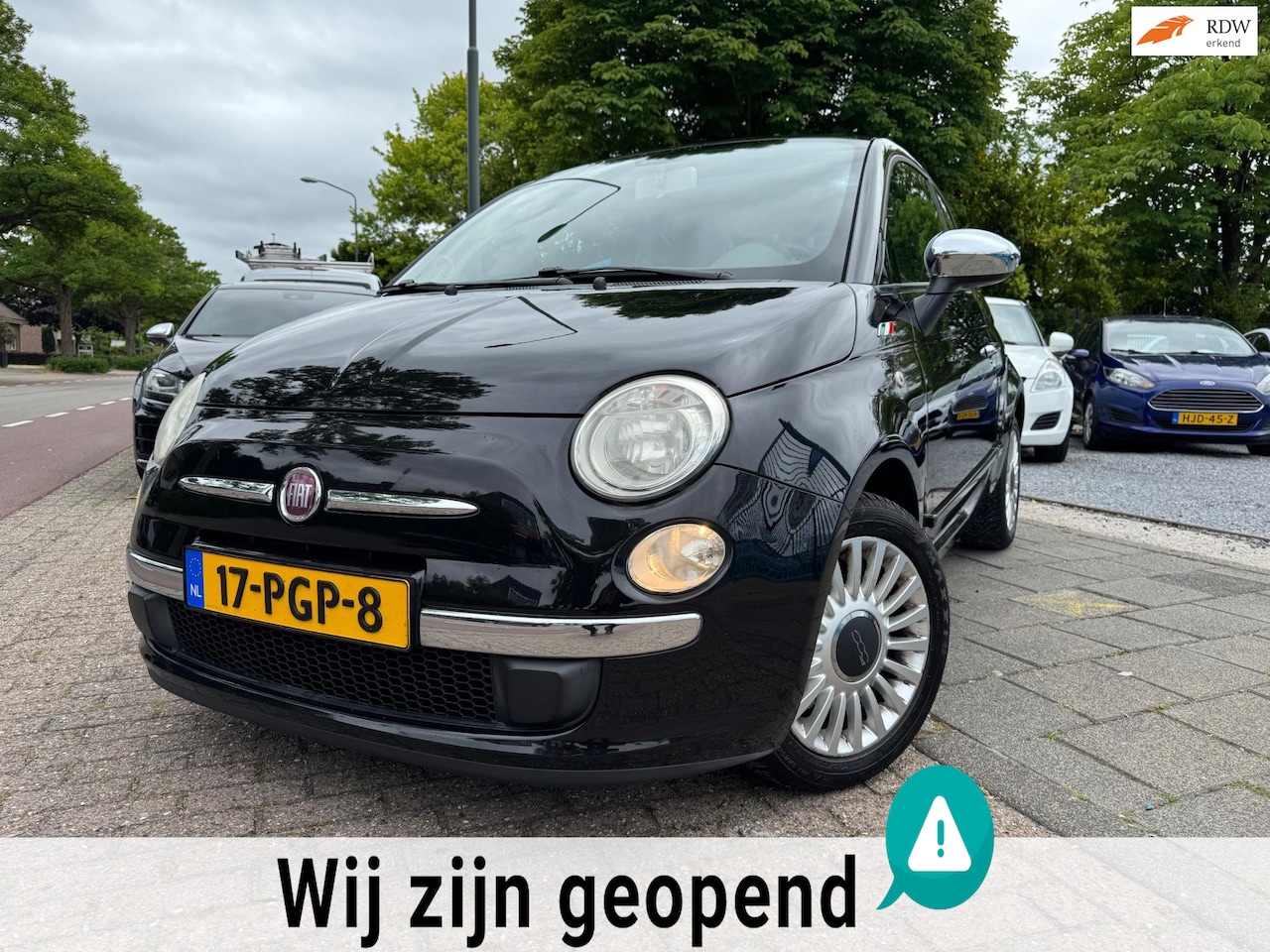 Fiat 500 - 1.2 Lounge A-C Elek Pakket Lmv CarPlay Panorama - AutoWereld.nl