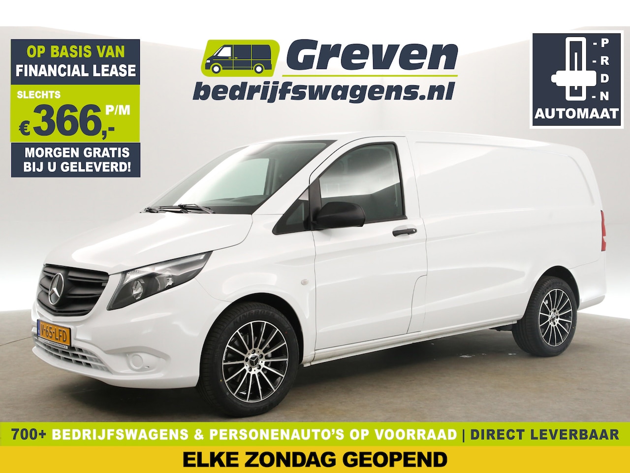 Mercedes-Benz Vito - 114 CDI Lang Automaat Airco Camera Carplay Cruise Navigatie 3 Persoons 18"LMV Stoelverw. A - AutoWereld.nl