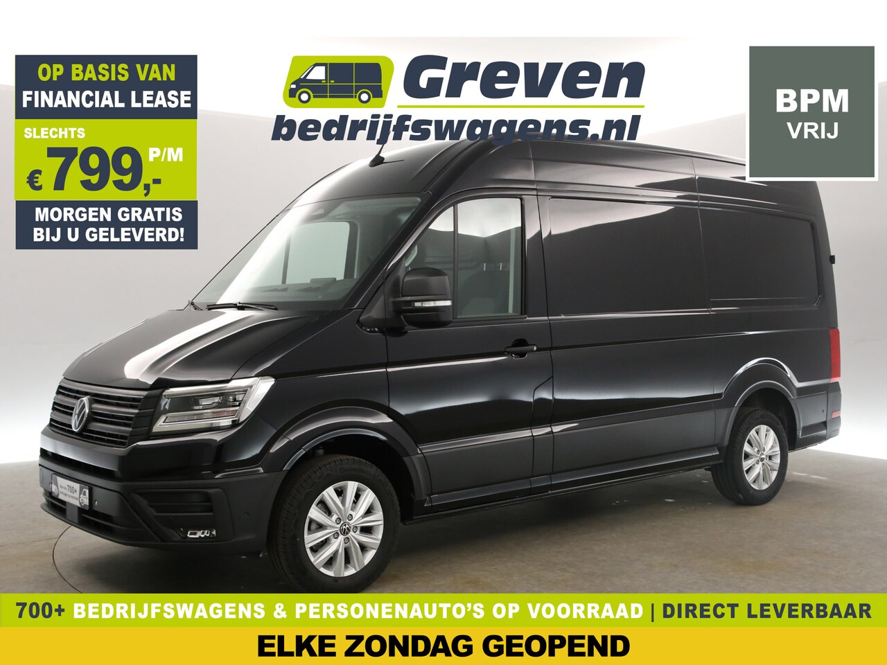 Volkswagen Crafter - 2.0 TDI DSG HIGHLINE EXCLUSIVE L3H3 | FACELIFT MODEL | BPM VRIJ | NIEUW 3000KG TREKHAAK VI - AutoWereld.nl