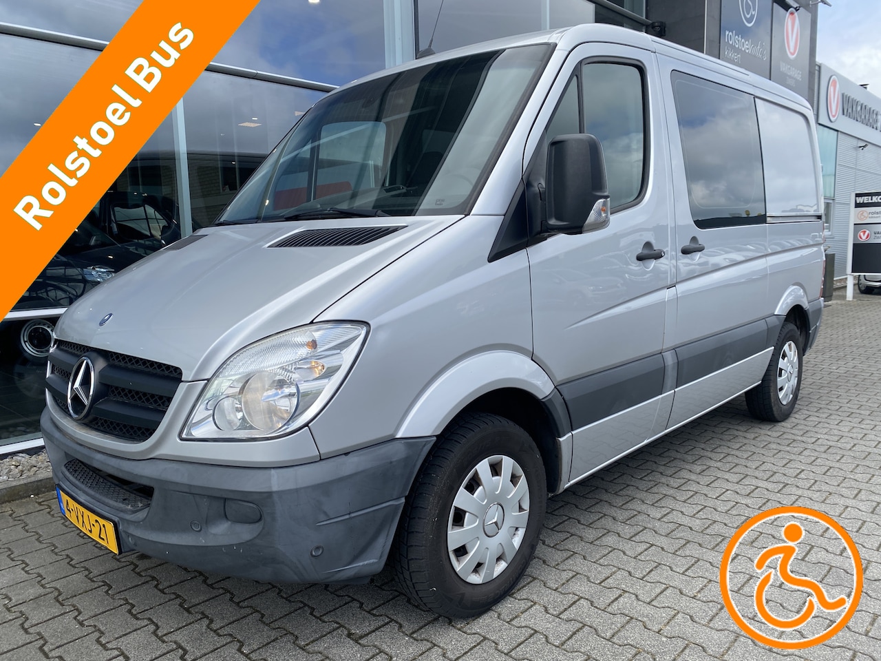 Mercedes-Benz Sprinter - 2+1 Rolstoelbus Zelfrijder 210 2.2 CDI 325 HD (Nette en goed onderhouden MB Sprinter met j - AutoWereld.nl
