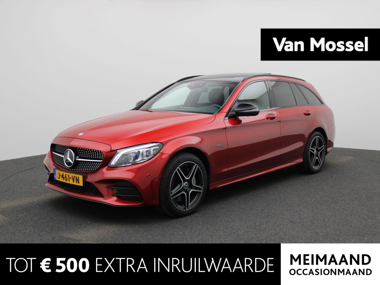 Mercedes-Benz C-klasse Estate - 300 e Business Solution AMG Limited | Automaat | Panorama dak | Trekhaak | Leder | Navigat - AutoWereld.nl