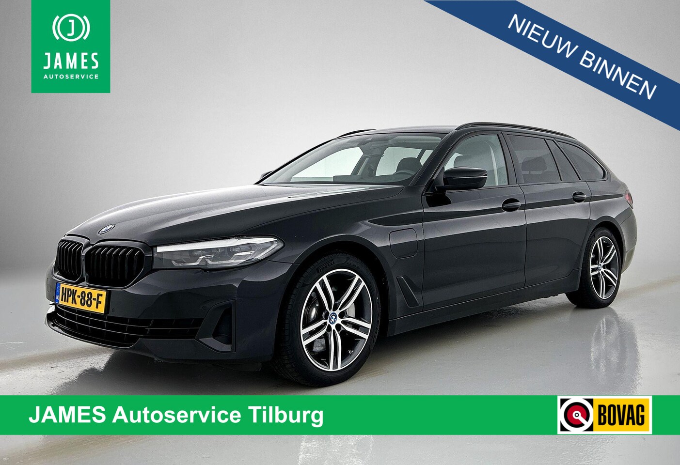 BMW 5-serie Touring - 530e xDrive Black-Line CAMERA TREKHAAK CARPLAY - AutoWereld.nl