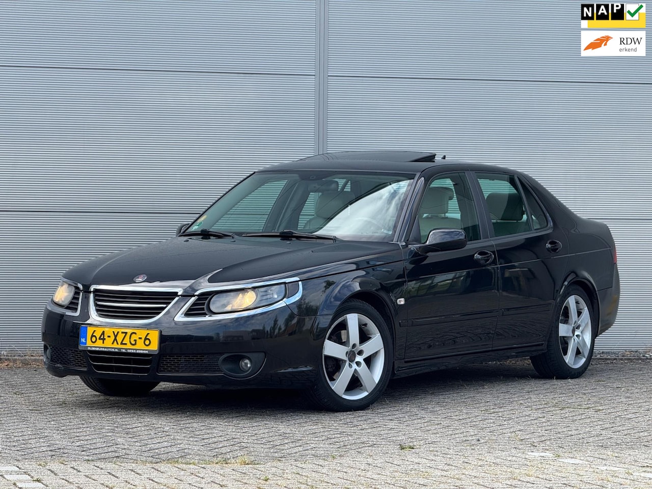 Saab 9-5 - 1.9 TiD Business | Leder sporstoelen | Schuifdak | Parkeersensoren | Trekhaak | Navigatie - AutoWereld.nl