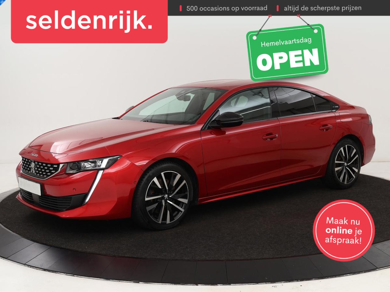 Peugeot 508 - 1.6 HYbrid GT | Leder | Stoelverwarming | 360 camera | Focal Sound | Memory | Adaptive cru - AutoWereld.nl