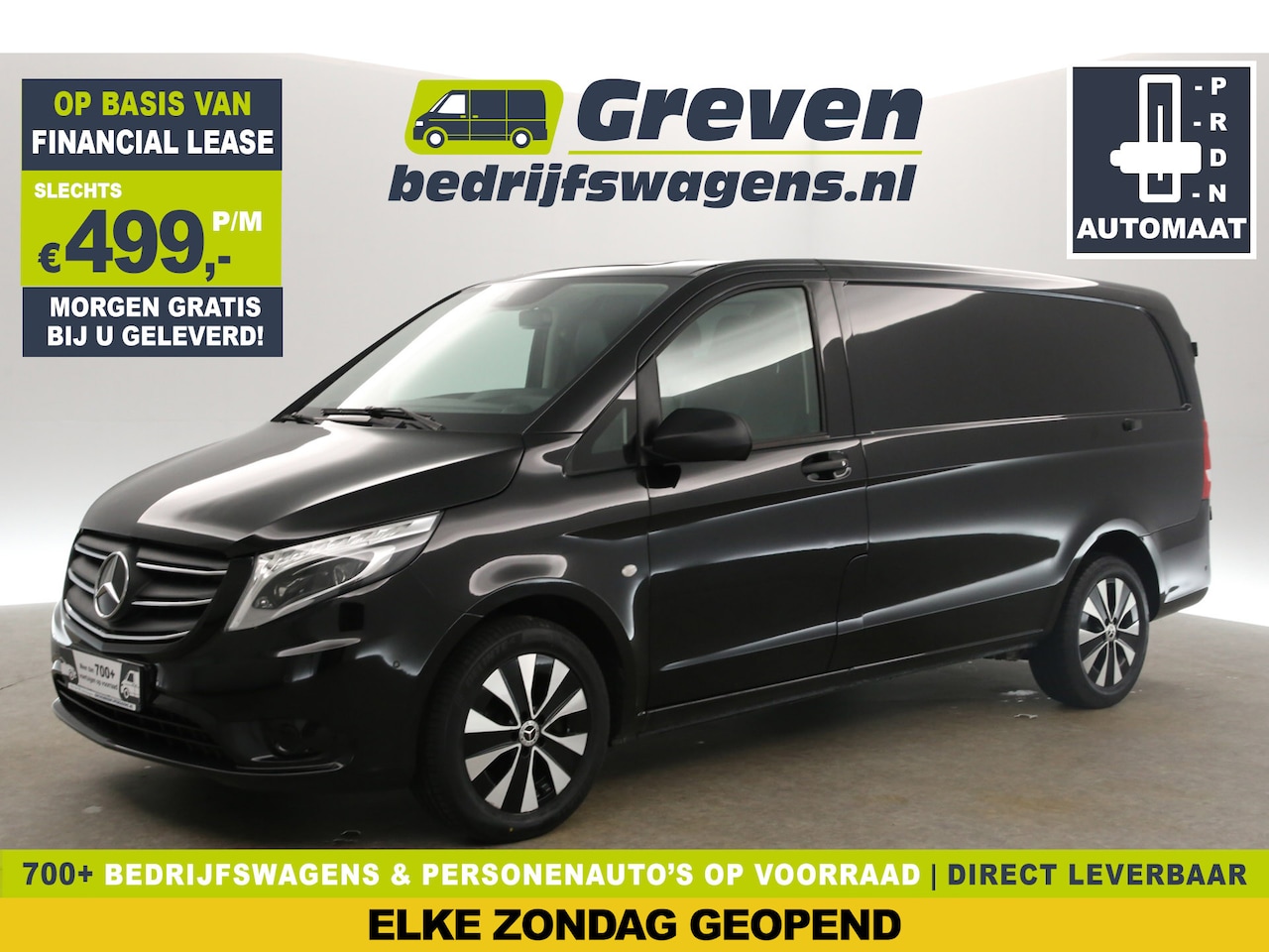 Mercedes-Benz Vito - 119 CDI Lang 191PK Automaat Clima Camera Cruise LED Navi Leder 3 Persoons PDC 17"LMV Trekh - AutoWereld.nl