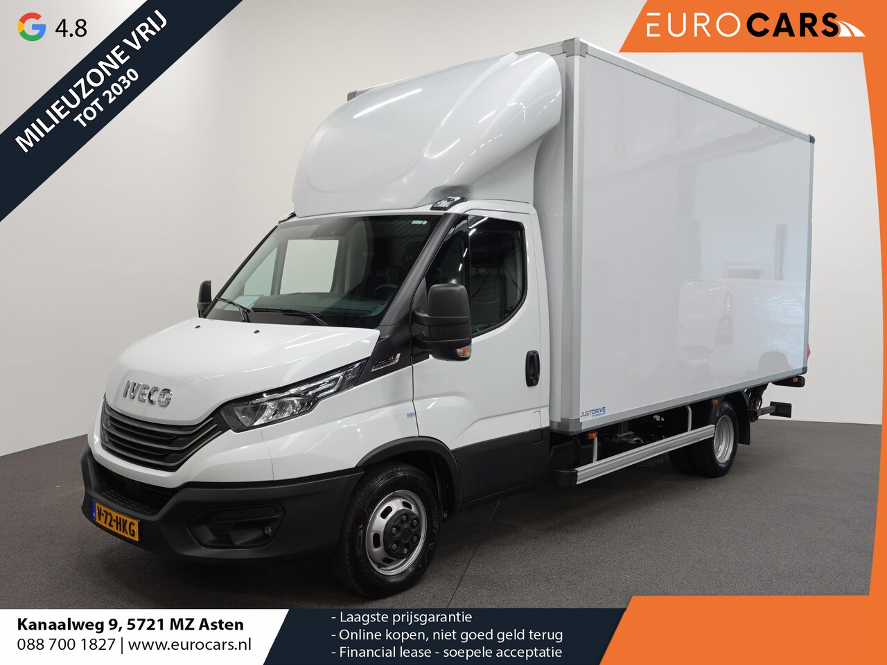 Iveco Daily - 40C18 3.0 180pk Automaat Bakwagen Laadklep 440x211x235 Airco Cruise control LED Navi Camer - AutoWereld.nl