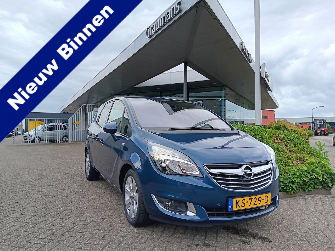 Opel Meriva - 1.4 Turbo Blitz 1.4 120PK Turbo Blitz, NL auto, 1e eig., Airco, half leder, PDC voor & achter, 16" LMV etc - AutoWereld.nl