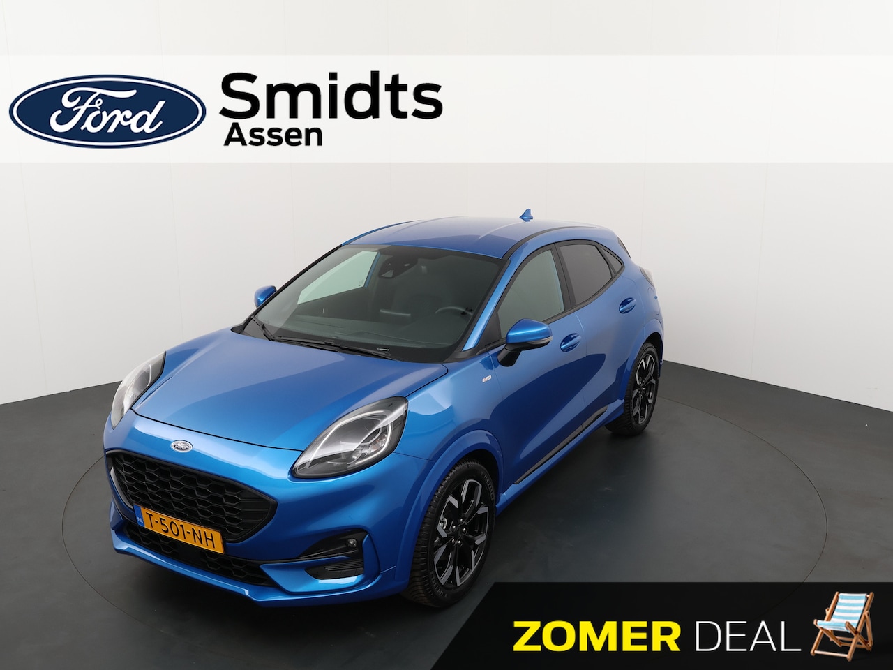 Ford Puma - 1.0 125PK EcoBoost Hybrid ST-Line | half Leder | 18-inch | LED | Navigatie | ISOFIX | - AutoWereld.nl