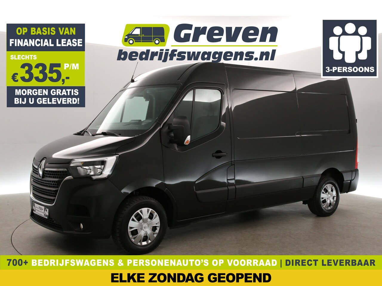 Renault Master - dCi L2H2 Airco Camera Cruise Parkeersensoren 3 Persoons Elektrpakket - AutoWereld.nl