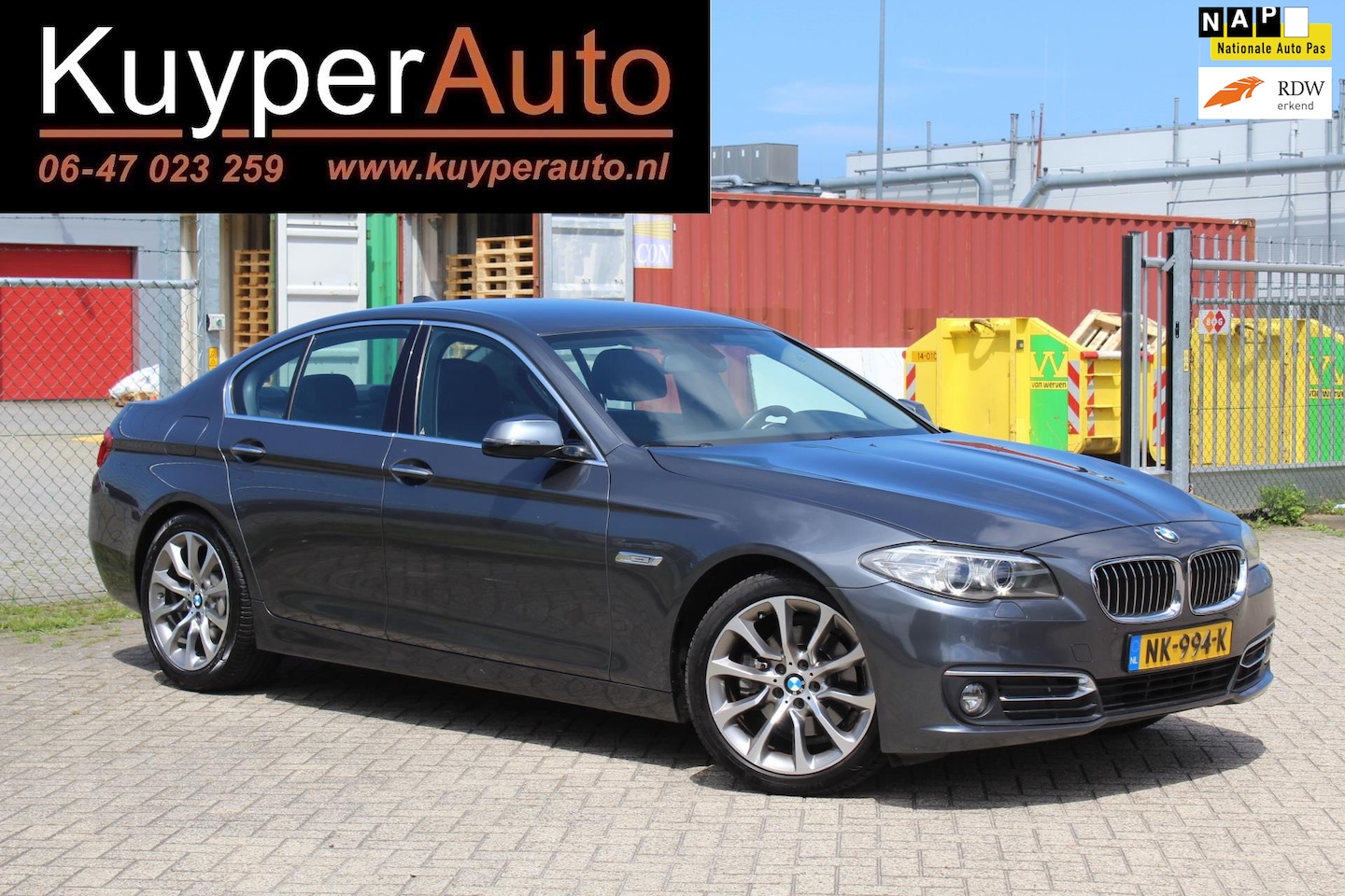 BMW 5-serie - 520i Luxury Edition AUTOMAAT VOL LEDER MULTI MEDIA DEALER ONDERHOUDEN - AutoWereld.nl