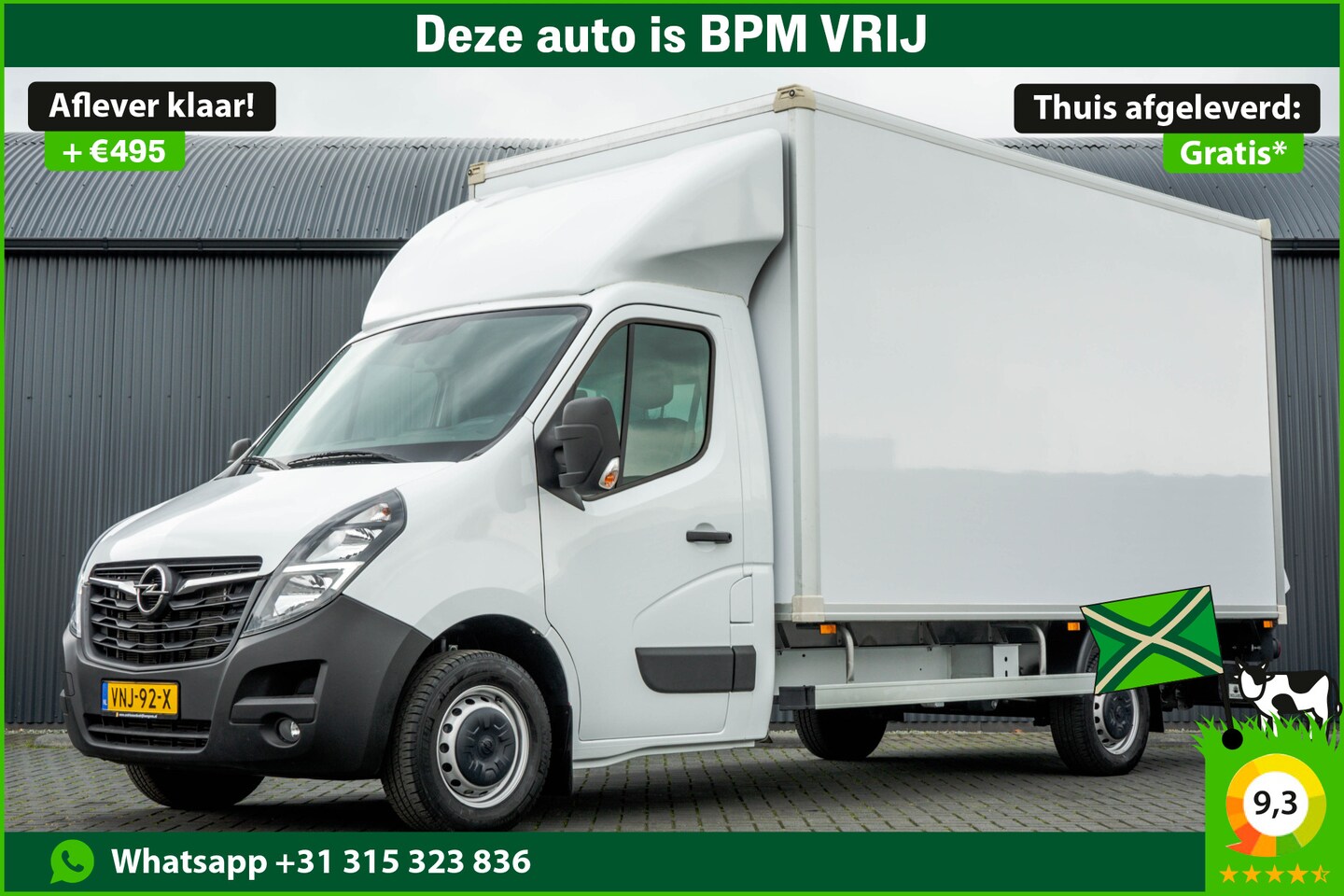 Opel Movano - **2.3 Turbo | Bakwagen met Laadklep | 146 PK | Laadvermogen: 1203KG | Cruise | Navigatie | - AutoWereld.nl