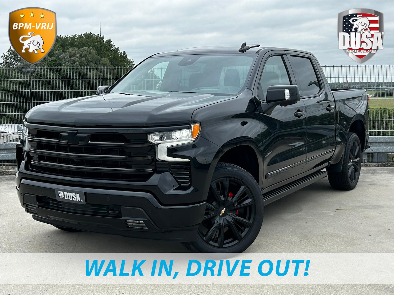Chevrolet Silverado - 1500 | 6.2 V8 | High Country | Black Ops | Leder | 22 Inch | Deksel | LPG - AutoWereld.nl