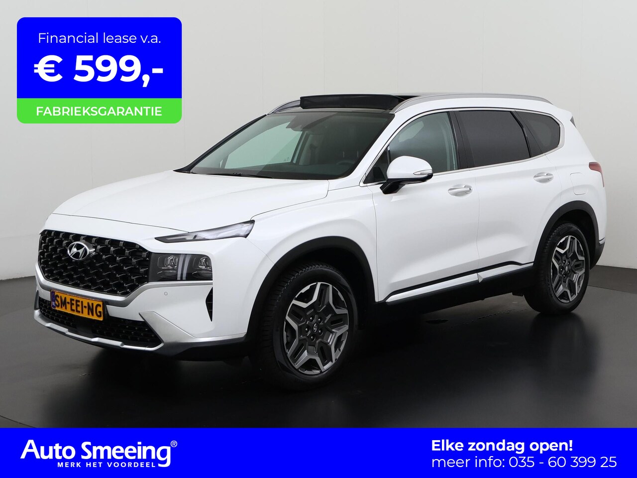 Hyundai Santa Fe - 1.6 T-GDI PHEV Premium Sky 7p. | Panoramadak | 360 Camera | Head Up | Zondag Open! - AutoWereld.nl