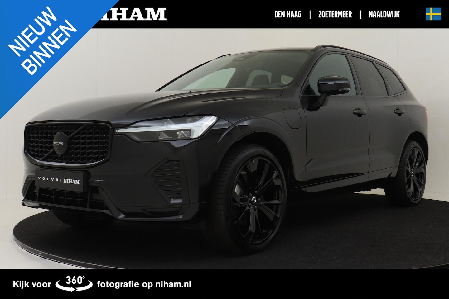 Volvo XC60 - T6 PLUG-IN HYBRID AWD PLUS BLACK EDITION -PANO.DAK|360°CAM|PRIVACY.GLASS|VERW.VOORRUIT - AutoWereld.nl