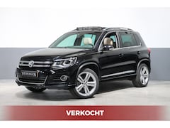 Volkswagen Tiguan - 2.0 TSI R-line DSG Leer Navi Pano Trekhaak Xenon 4Motion