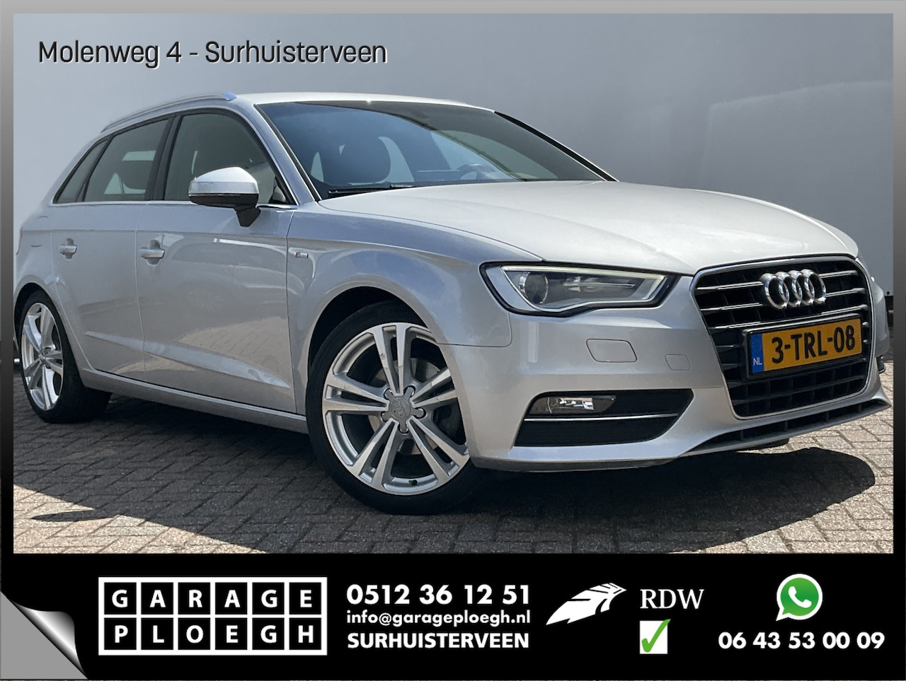 Audi A3 Sportback - 1.4 TFSI Ambition S-Line Automaat Trekhaak Nav/Cruise Clima Voll.Onderhouden! - AutoWereld.nl