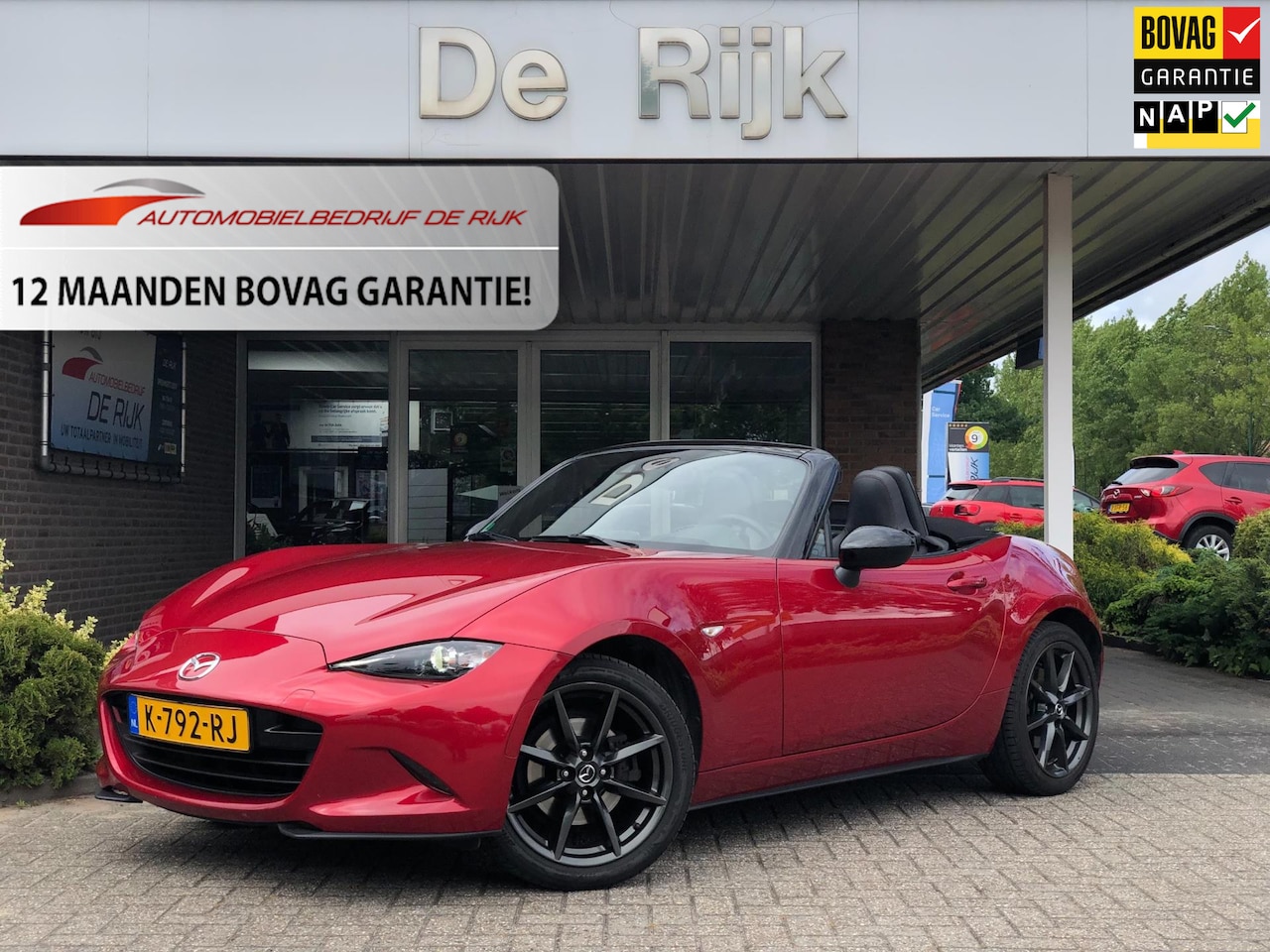 Mazda MX-5 - 2.0 SkyActiv-G 160 GT-M | Navi, Cruise, Stoelverw, Carplay/Android, DAB | NAP | - AutoWereld.nl