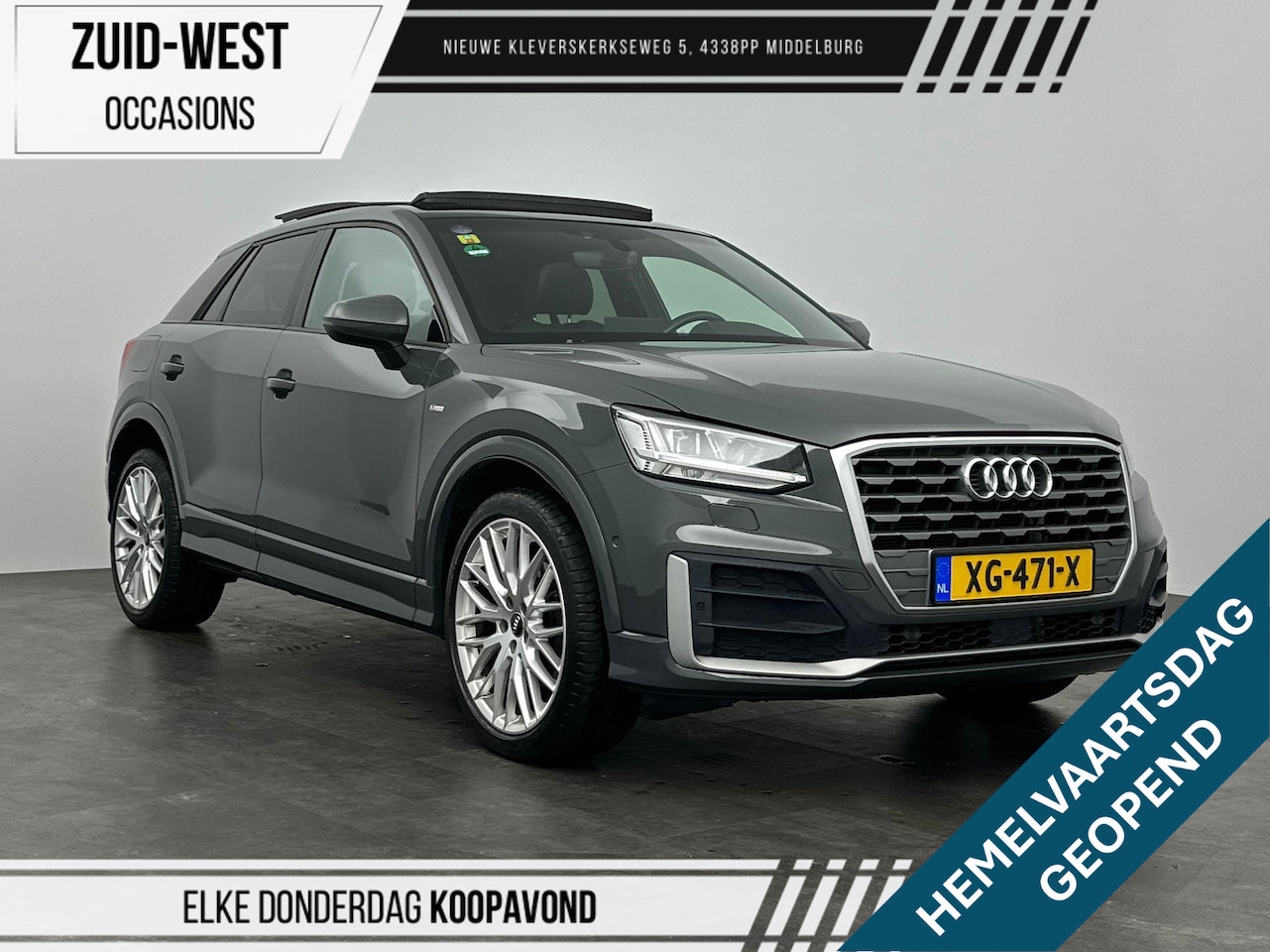 Audi Q2 - 1.4 TFSI CoD Launch Edition S-line Automaat Leder Panorama dak Stoelverwarming Led PDC - AutoWereld.nl