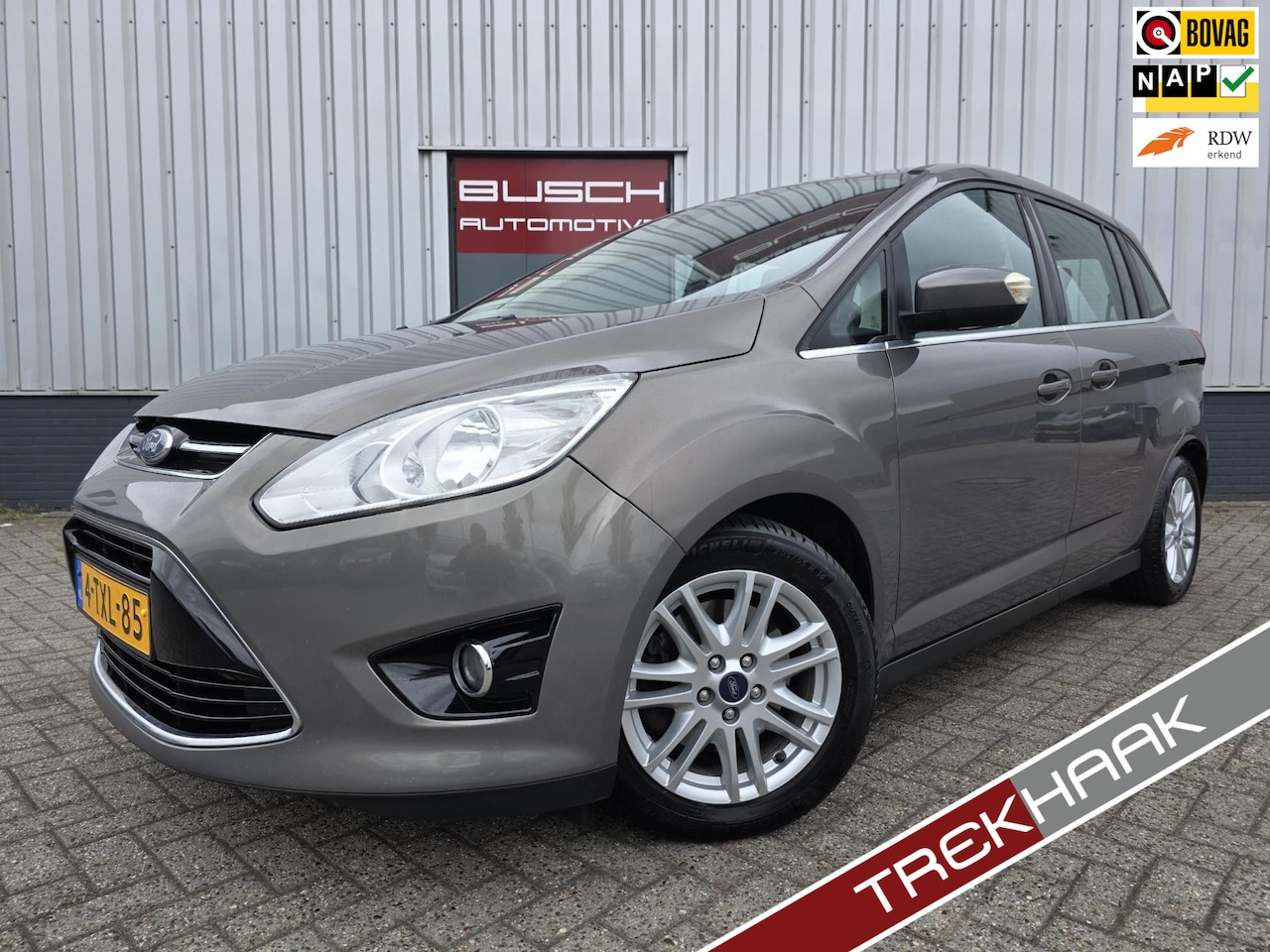 Ford Grand C-Max - 1.0 Titanium | VAN 1e EIGENAAR | TREKHAAK | - AutoWereld.nl