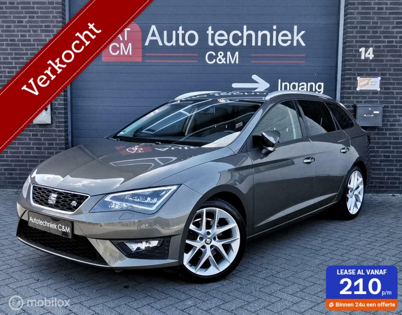 Seat Leon ST - 1.4 TSI FR 150PK/CRUIS/DCC/NAV/LED/TREKHAAK/VOL - AutoWereld.nl